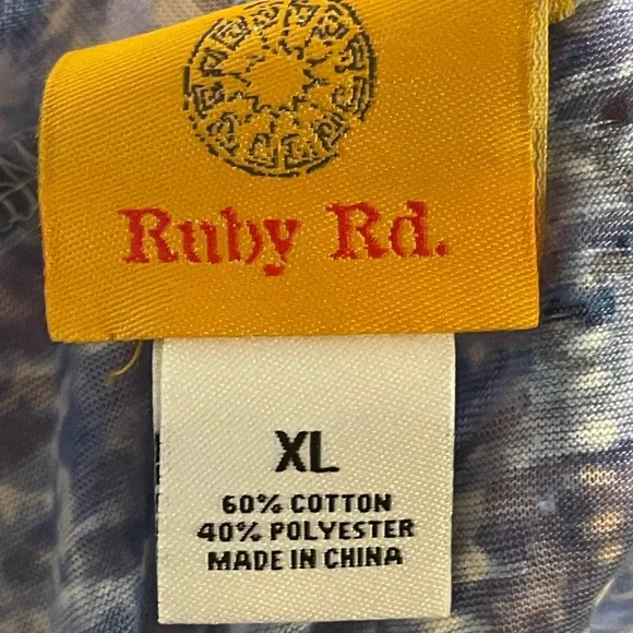 Ruby Rd. Blue and White Cardigan - Picture 4 of 4